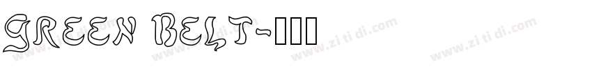 Green Belt字体转换